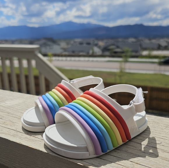 Rainbow mini melissa sandals - Picture 3 of 4